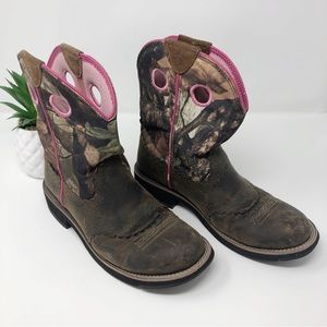 Ariat Fat Baby Boots Camo & Pink